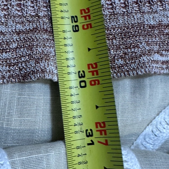 Chico’s Textured Shine Stripe Ruana Wrap Striped Open-Front Cardigan size S/M - Picture 12 of 13